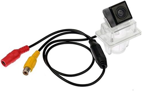 Amooca HD 170 Degree CCD Car License Plate Mount Rear View Backup Camera for Mercedes-Benz W204 W221 W212 W216 C+E Waterproof with guidance line