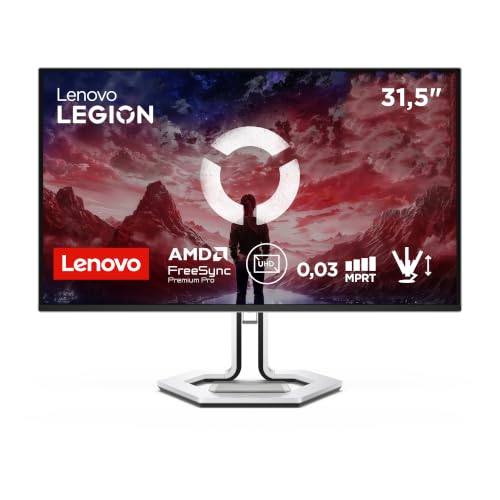 Lenovo Legion Pro 32UD-10 Monitor Gaming QD-OLED 32 UHD | 240Hz | 0.03 ms | DP 1.4, 2x HDMI 2.1 | AMD FreeSync Premium Pro | Regolabile | VESA 100x100