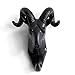 HERNGEE Sheep Head Single Wall Hook/Hanger Animal Shaped Coat Hat Hook Heavy Duty, Rustic, Decorative Gift (Sheep Black)