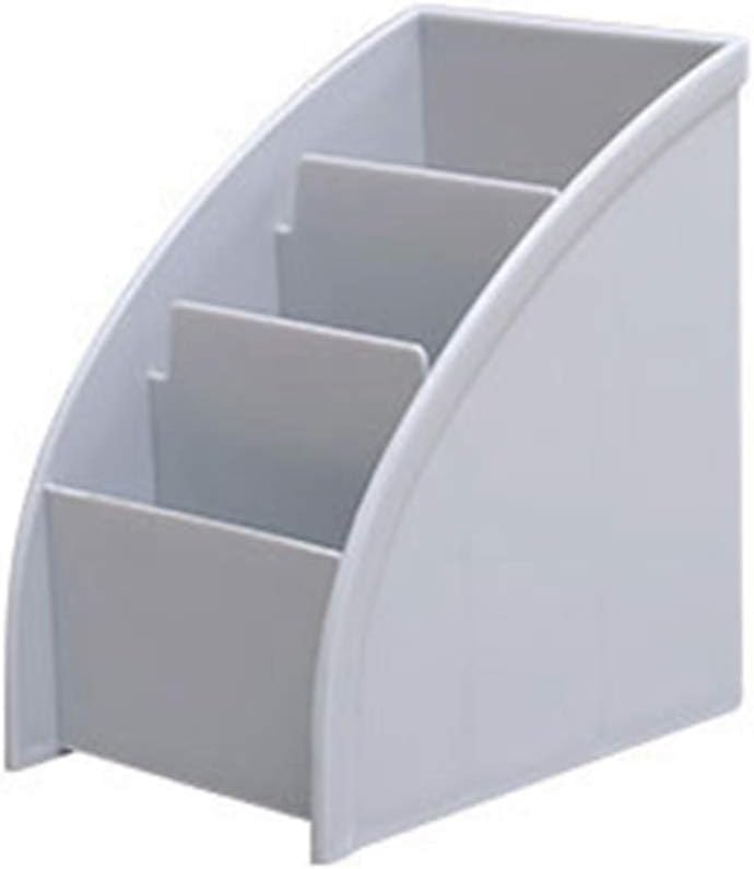 Louis Tyler satisfying 1Pc Trapezoid Desk Decor Remote Control Holder Storage Box Multi-Layer Mobile Phone Sundries Shelf Racks Tidy Organizer(None gray)
