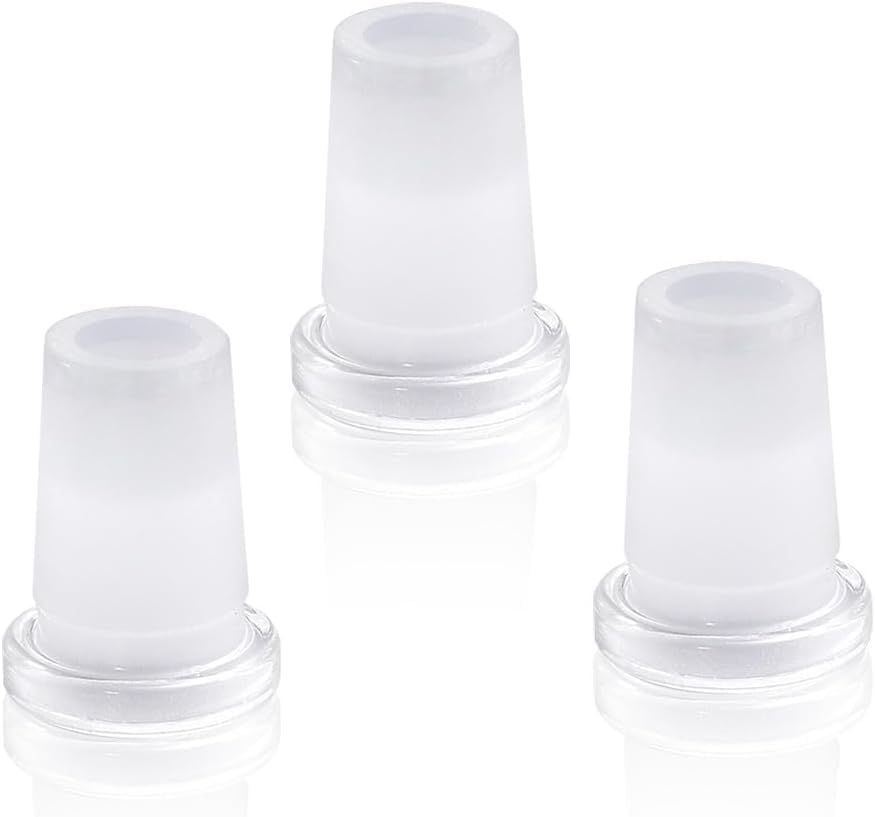 BMTick Glass Tube Pipe Joint Adapter 10/14 & 14/18 Lab Glassware 3 Count