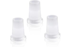 BMTICK Glass Tube Pipe Joint Adapter Connector 10/14 and 14/18 Joint Sizes for Chemistry Laboratory Set Up (3, 10/14 Joint)