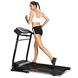 Simpfree Folding Treadmill, Electric Motorized Treadmill Machine with Incline for Home/Office Exercise (Black.)