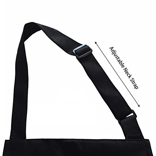 Bibs Aprons Bulk with 2 Pockets for Women Men Chef, 33 x 27 inches, Adjustable Neck Strap(Black，12 Pack) - Thumbnail 3