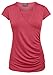 Milk Nursingwear Side-Shirred Nursing Top in Short Sleeves -L-Coral