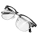 Daxin Unisex Glasses Hipster Vintage Glasses Non-Prescription Half Frame Clear Lens Nerd Eye wear