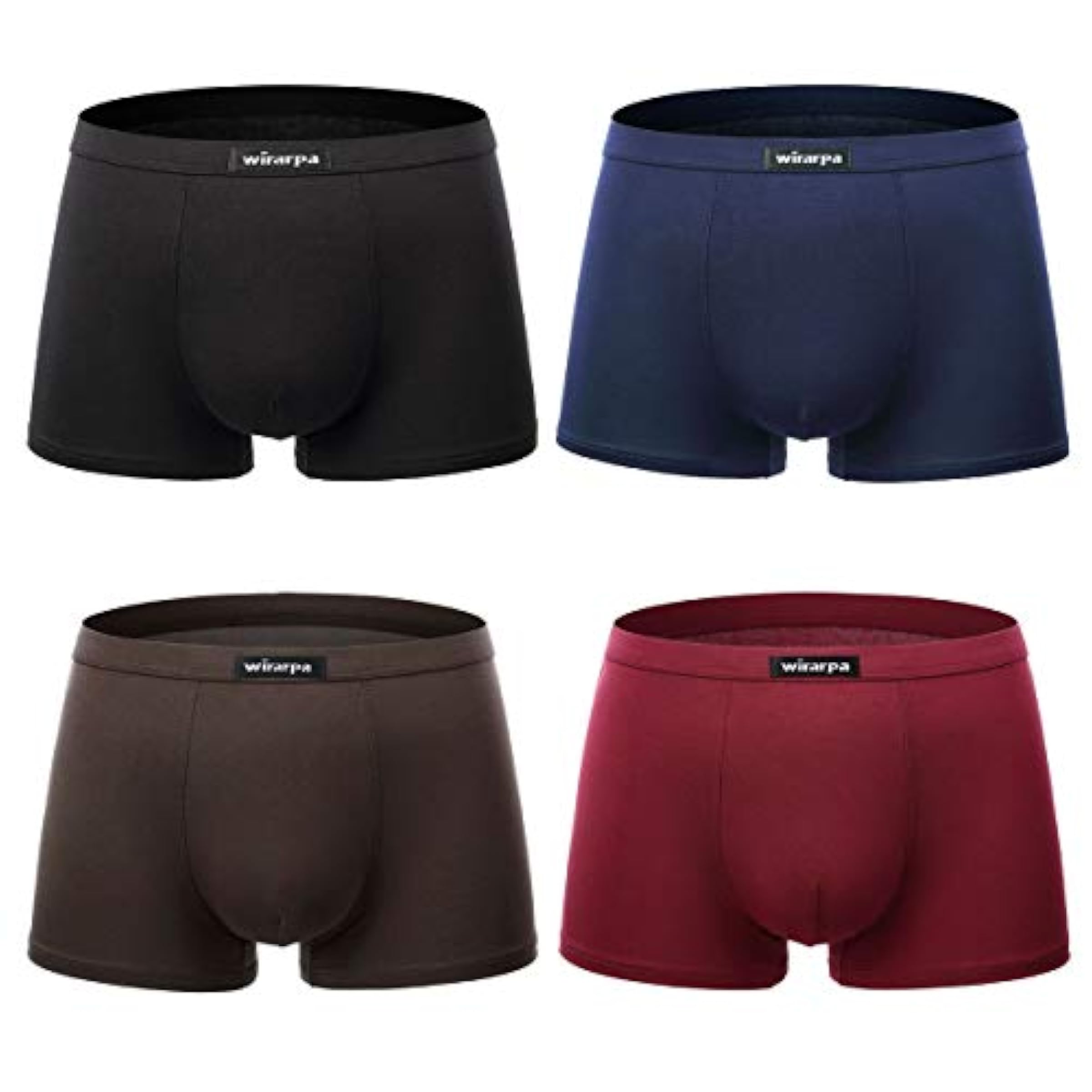 Wirarpa Men's Breathable Micro Modal Trunk Underwear