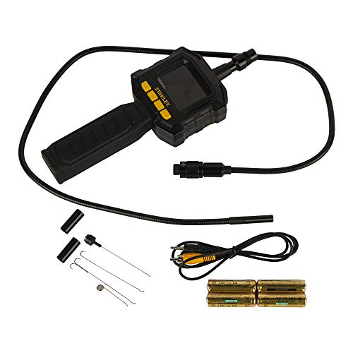 Stanley Inspektionskamera, Endoskop (90 cm Schwanenhals, 8mm Kamerakopf, 180° schwenkbares Display, LCD Farbdisplay, beleuchtet mit 4 LEDs, IP67 Klassifizierung, mit Koffer) STHT0-77363 – Bild 4