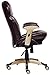 Serta Ergonomic Executive Office Chair Motion Technology Adjustable Mid Back Design with Lumbar Support, Brown Bonded Leather