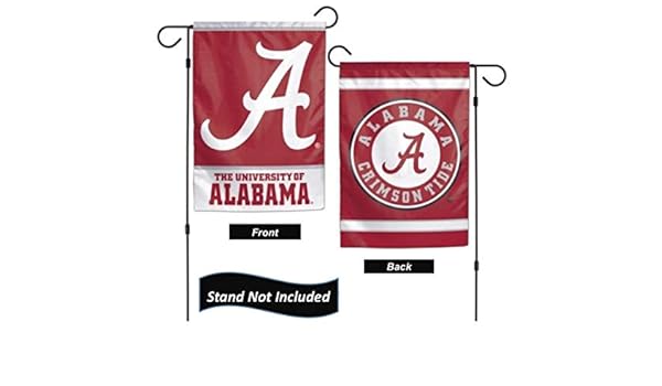 Amazon Com Alabama Crimson Tide 12 5 X 18 Double Sided Yard