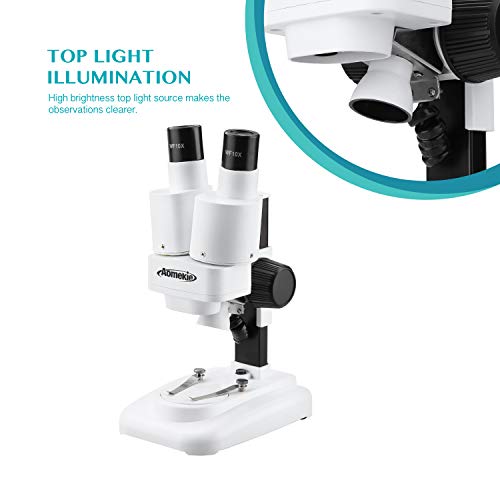 Aomekie 3D Stereo Mikroskop für Kinder 20x 40X Binokulares Mikroskope mit Objektträger Exemplar LED Auflichtbeleuchtung – Bild 5