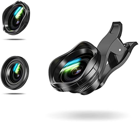 Cell Phone Camera Lens, AUSATON 2 in 1 Smartphone Camera Lens Kit, 0.6xSuper Wide Angle Lens, 12x Macro Lens for iPhone, Samsung Galaxy, LG and Most Smartphones