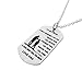 Burning Love Inspirational Pendant Necklace Stainless Steel Dog tag Always Remember You are Braver to My Son/Daughter BLMDP1
