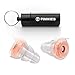 Pinkies High Fidelity Ear Plugs - Powerful Discreet Sound Preserving Hearing Protection for Concerts Musicians DJ Motorcycle Sporting Events Travel and More.