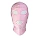 HOT TIME Unisex Lycra Spandex Zentai Hood Mask (L-Large, Pink-Open Eyes Mouth)