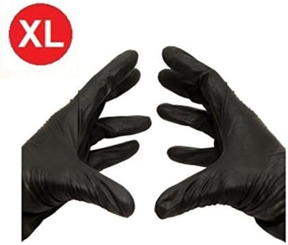 Black Nitrile Powder Free Gloves Non-Medical Size-XLarge 3.5 Mil Thick 100/Box