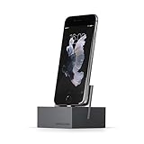 Native Union DOCK for iPhone or iPad - Weighted Charging Dock for iPhone or iPad - Compatible with Most Apple Lightning Devices (Slate)