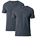 Lapasa Men's 2-Pack Micro Modal QUICK DRYING T-shirt V-Neck Short Sleeve Undershirt