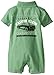 Calvin Klein Baby-Boys Infant Green Chambray Romper with Pockets