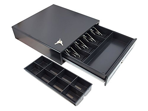ANGEL POS 14" POS Cash Drawer with Stainless Steel Front Cash Register Till Draw Box