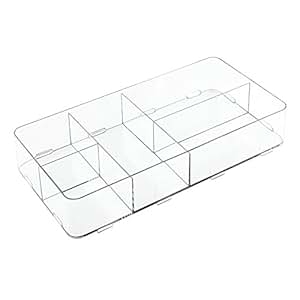 InterDesign Clarity Organizador de cajones, contenedor plástico Extra