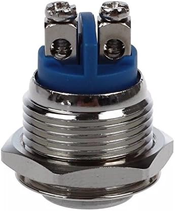 MSA™ 16mm Waterproof Stainless Steel Push Button Momentary ON/OFF Horn Switch Silver - Image 5