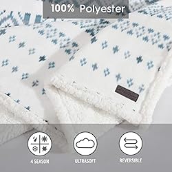 Eddie Bauer - Twin Blanket, Reversible Fleece