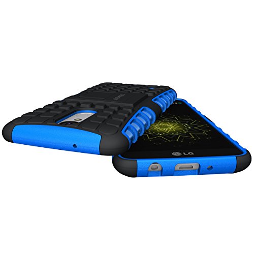 For LG Aristo Case, LG Rebel 3 LTE Case, LG Phoenix 3 Case, LG Fortune Case, LG Risio 2 Case, LG Rebel 2 LTE Case, LG K8 2017 Case, OEAGO Tough Rugged Dual Layer Protective Case with Kickstand (Blue)