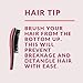 Kerotin Detangler Hair Brush Glides Thru Hair Improving Hair Health & Minimizing Split Ends - Perfect for Travel & Kid Friendly