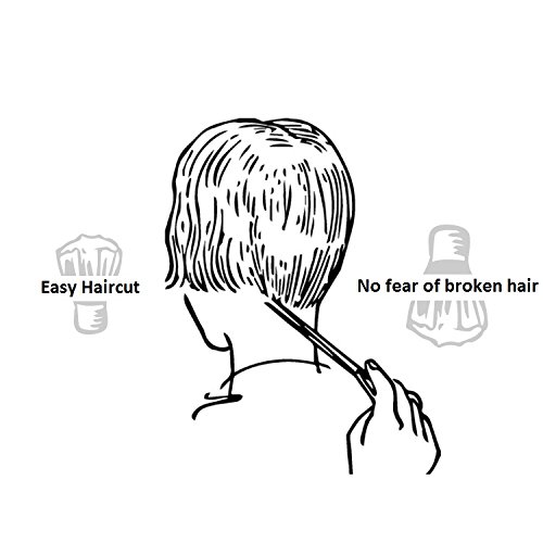 Healthcom Barber Neck Duster Brush Hair Cutting Kits Hair Salon Hair Removal Brush Professional Broken Hairbrush Haircut Special Cleaning Brush,Black