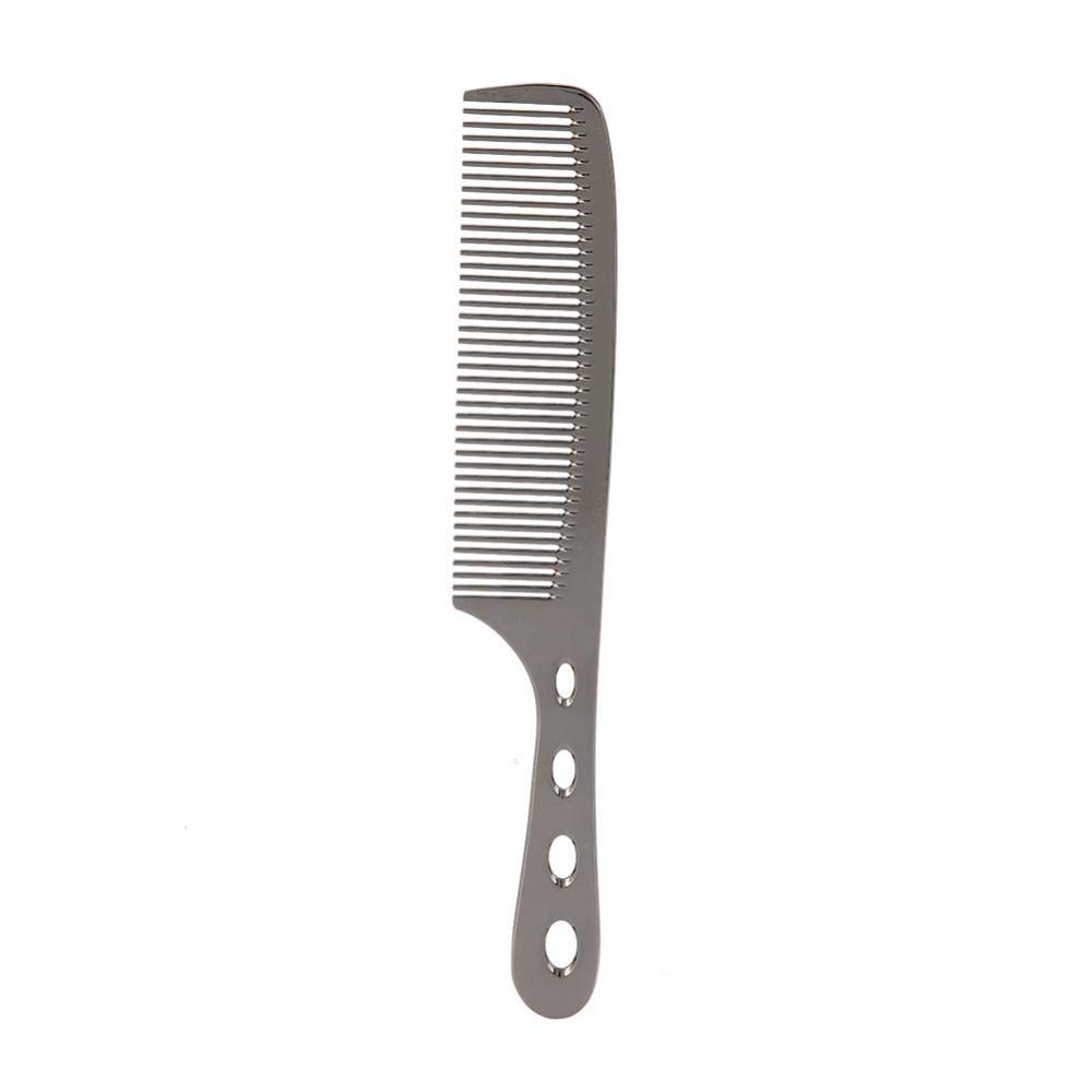 Professional Anti-Static Comb - Aviation Aluminum Portable Stylist Salon Use (#3)