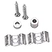 Greenten Guitar String Tree Guide Retainer Body Custom, 2 Sets (Chrome)