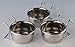 Stainless Steel 5 oz Hanging pet Bowl/Cup/Dish for Food and Water (3 Pack)