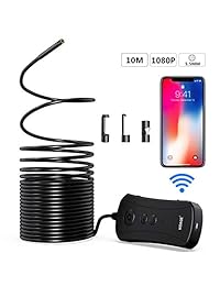 NIDAGE   Cámara de inspección digital con 6 LEDs de alta definición (compatible con iOS y Android, Smartphone, iPhone, Samsung, iPad, tablet, 2,4 megapíxeles)