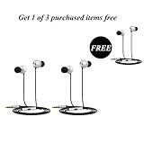 In-ear Headphones, ONHI YEEL 3 Multi-channel 3D Surround Sound Earphones with Microphone and Remote,Active Noise Cancelling Wired Earbuds with four sizes of earmuffs for VR glasses, video games movies