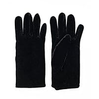 SANREMO Womens Velvet Fleece Lined Insulate Warm Winter Gloves (Black)