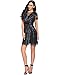 Women's Mesh Backless Vintage 1920s Beads Sequin Flapper Dress