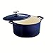 Tramontina Enameled Cast Iron Dutch Oven Pot with Lid, Round 6.5-quart, Blue