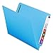 Smead End Tab Fastener File Folder, Shelf-Master® Reinforced Straight-Cut Tab, 2 Fasteners, Letter Size, Blue, 50 per Box (25040)