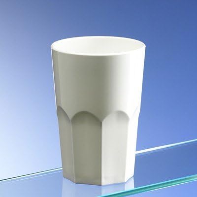 White Plastic Octagon Shaped Tumblers. Set of 8. Virtually unbreakable. Holds 350ml / 12oz to rim. Ideal for all occasions inside or out and a safer alternative to glass. Dishwasher safe and great for kids.