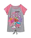 Shopkins Girls Born to Shop graphic Glitter Tee Shirt (7/8)