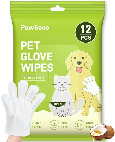 PawSono Hypoallergenic Pet Glove Wipes