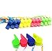 BeautyMood 24Pcs Neon Plastic Whistle Necklaces on Nylon Braided Cord by BeautyMoodTako