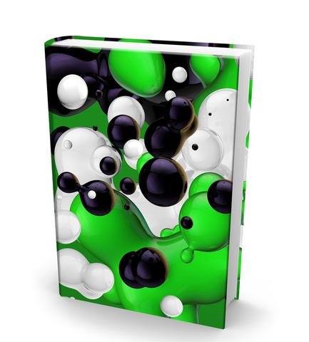 The Original Book Sox: Stretchable Jumbo Fabric Book Cover - 5 Solid Print Pack