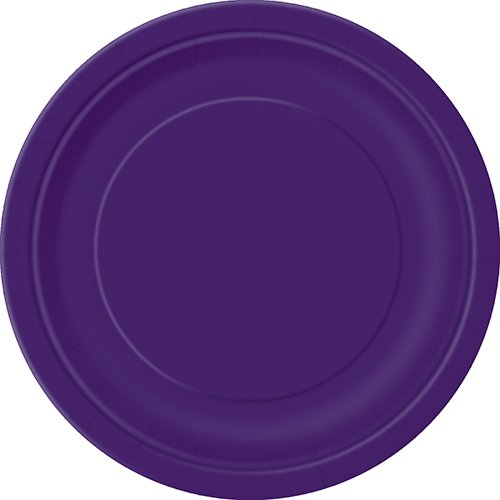 Dark Purple Paper Cake Plates, 20ct