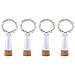 KOBWA Wine Bottle Lights with Cork, USB Rechargeable Small LED Fairy Lights for Bottles 2024 Upgraded DIY Bottle Light for Party Christmas Decorations