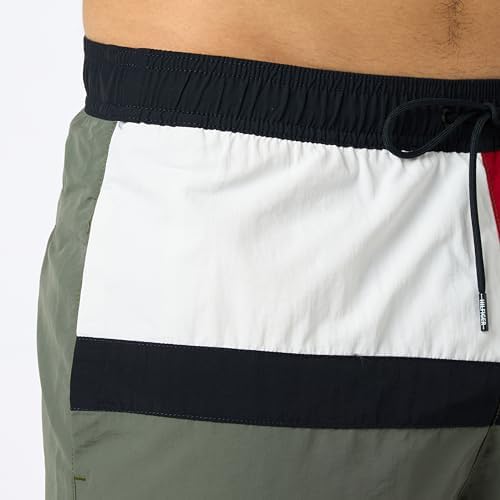 Bañador Hombre Medium Drawstring Pernera Media, Multicolor (Stonewash Green), S