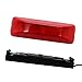 USA Made - TecNiq Red LED Clearance Side Marker Light 1x4 Camper /Trailer Truck (With Black Bracket)