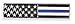 Forge Thin Blue Line American Flag Stars + Stripes Uniform Bar Pin (1 Pin)