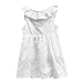 ABALACOCO Abalaco Girl Cotton Backless Breathable Sleeveless Tutu Daily Wear Princess Dress, White, (1-2 Years)